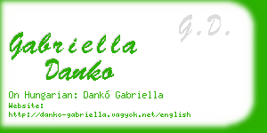 gabriella danko business card