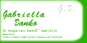 gabriella danko business card